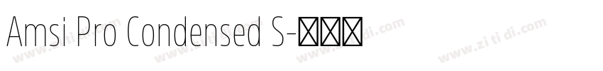 Amsi Pro Condensed S字体转换